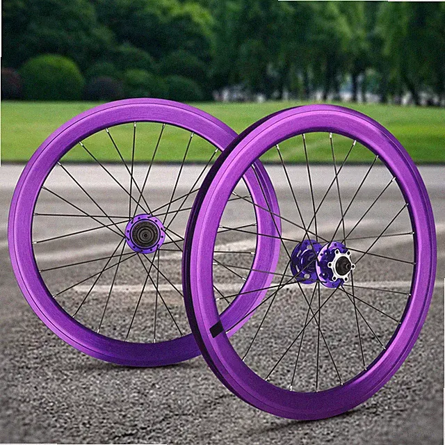 20-Inch 406 451 Folding Bicycle Wheels Disc Brakes Side-Mounted Wheelset
