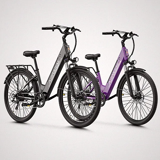 26" Electric Commuter Bike 1100W Adult City E-Bike 48V 12.8Ah