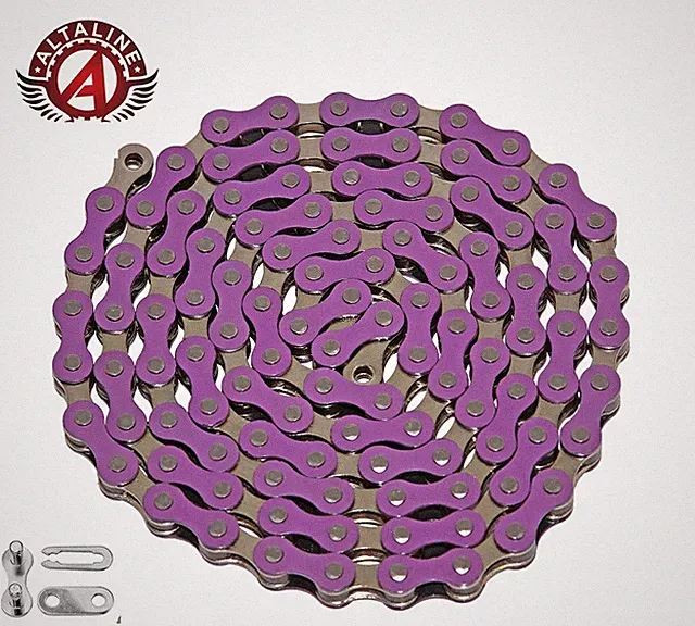 2TONE PURPLE SINGLE SPEED BIKE CHAIN OLDSCHOOL BMX VINTAGE SCHWINN CRUISER FIXIE