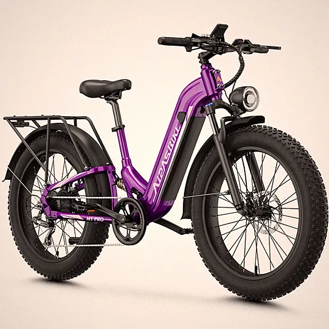 1800W Electric Bike 48V 17.5Ah 26" Fat Tire Ebike Mountain Bicycle for Adult