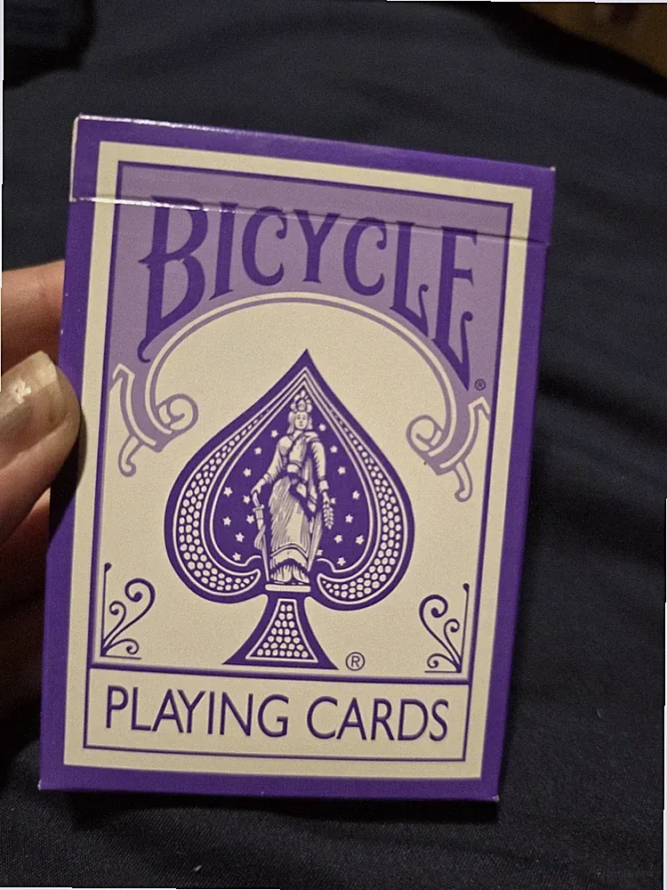 Bicycle Fashion purple playing cards, Used