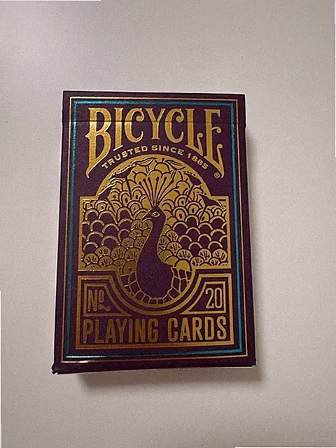 Bicycle No. 20 Playing Card Peacock Design