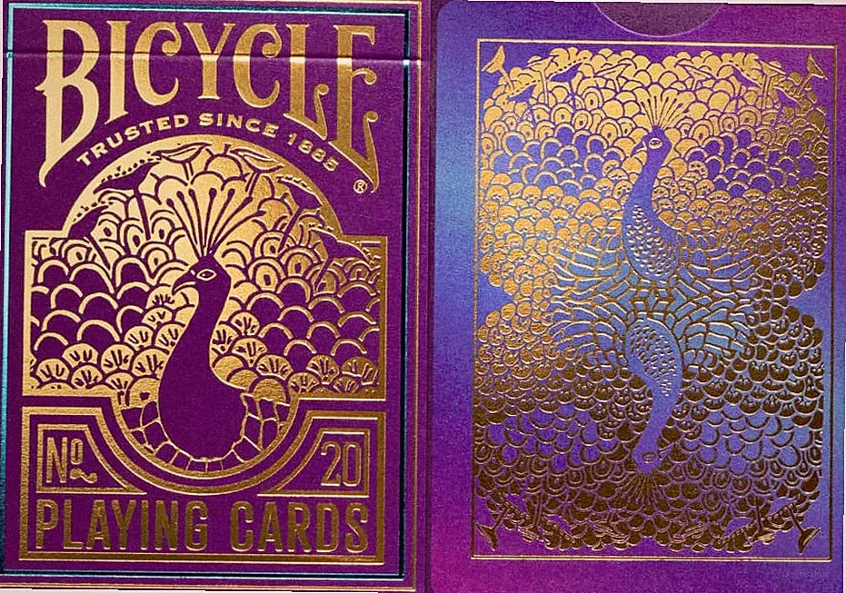 Bicycle Peacock No. 20 (purple) Playing Cards - Limited Edition - SEALED