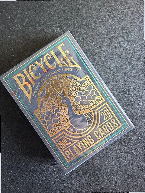 Bicycle Peacock Playing Cards Green V1 2022 Cold Foiled Limited Edition SEALED