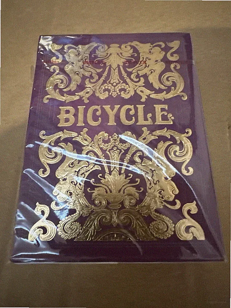 Bicycle Premium Purple & Gold Majesty Playing Cards - Factory Sealed Custom