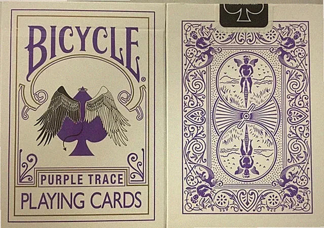 Bicycle Purple Nephalem Angel Trace Poker Playing Cards Standard Rider Back Deck