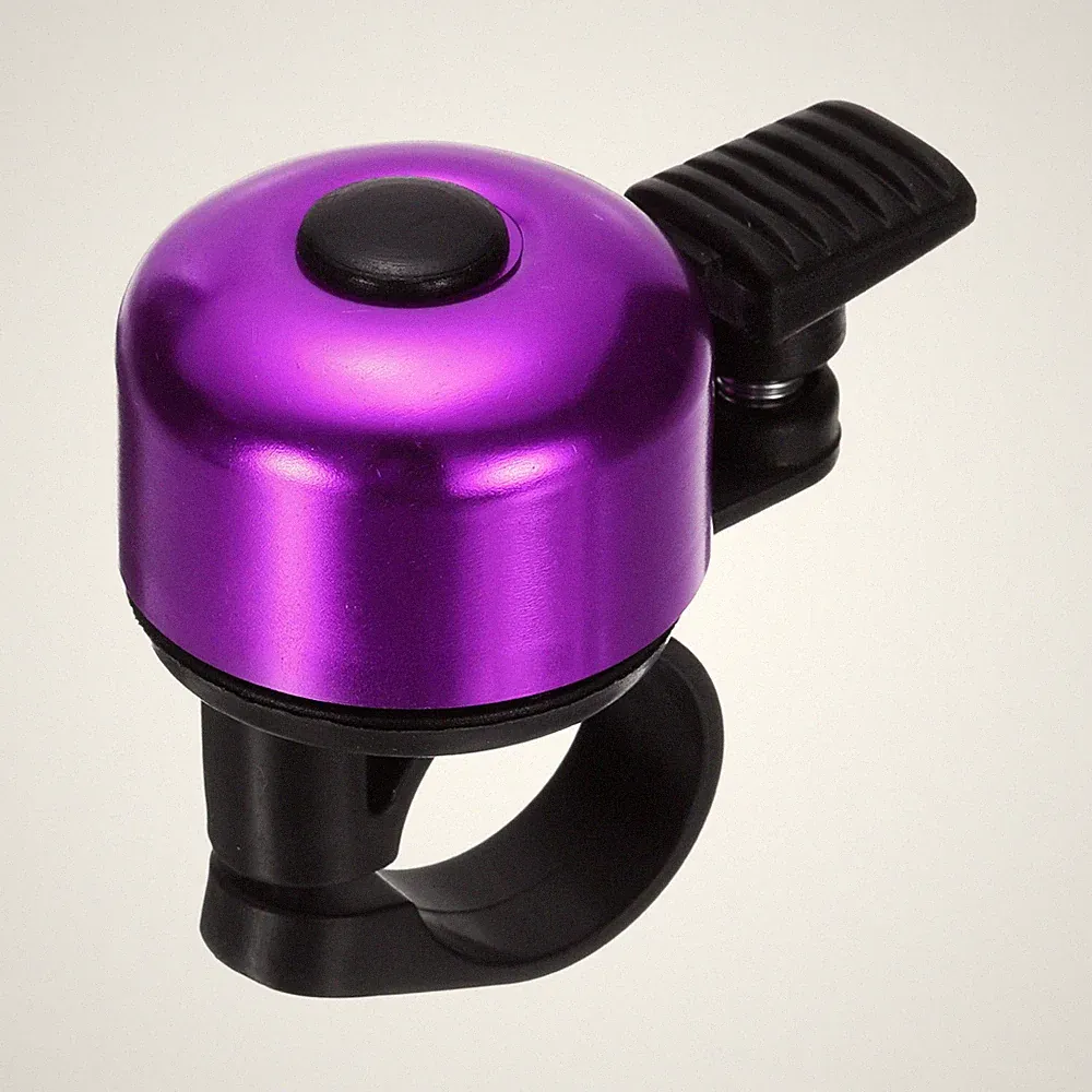 Bike Bell Loud Sound Mini Bicycle Bell Aluminum Bike Accessories Purple
