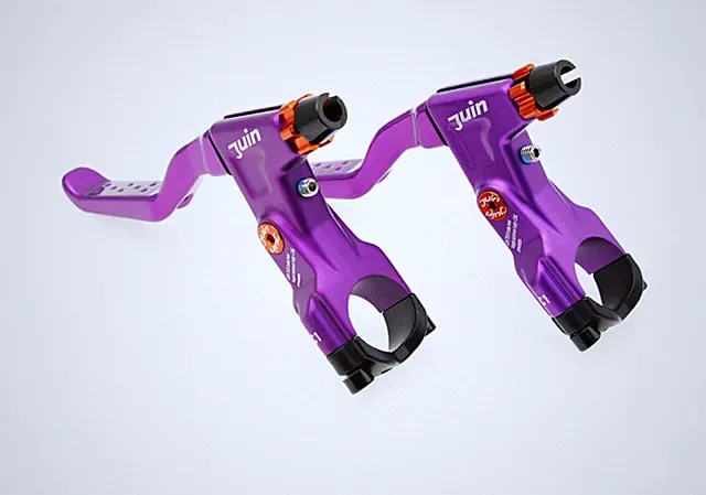 Juin Tech C1 eBike City Folding Bicycle Cable-Actuated Brake Lever Set Purple