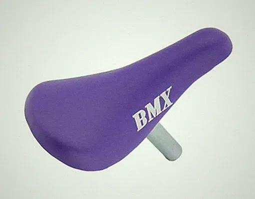 Kids Bicycle Saddle Seat with Post Bmx Purple