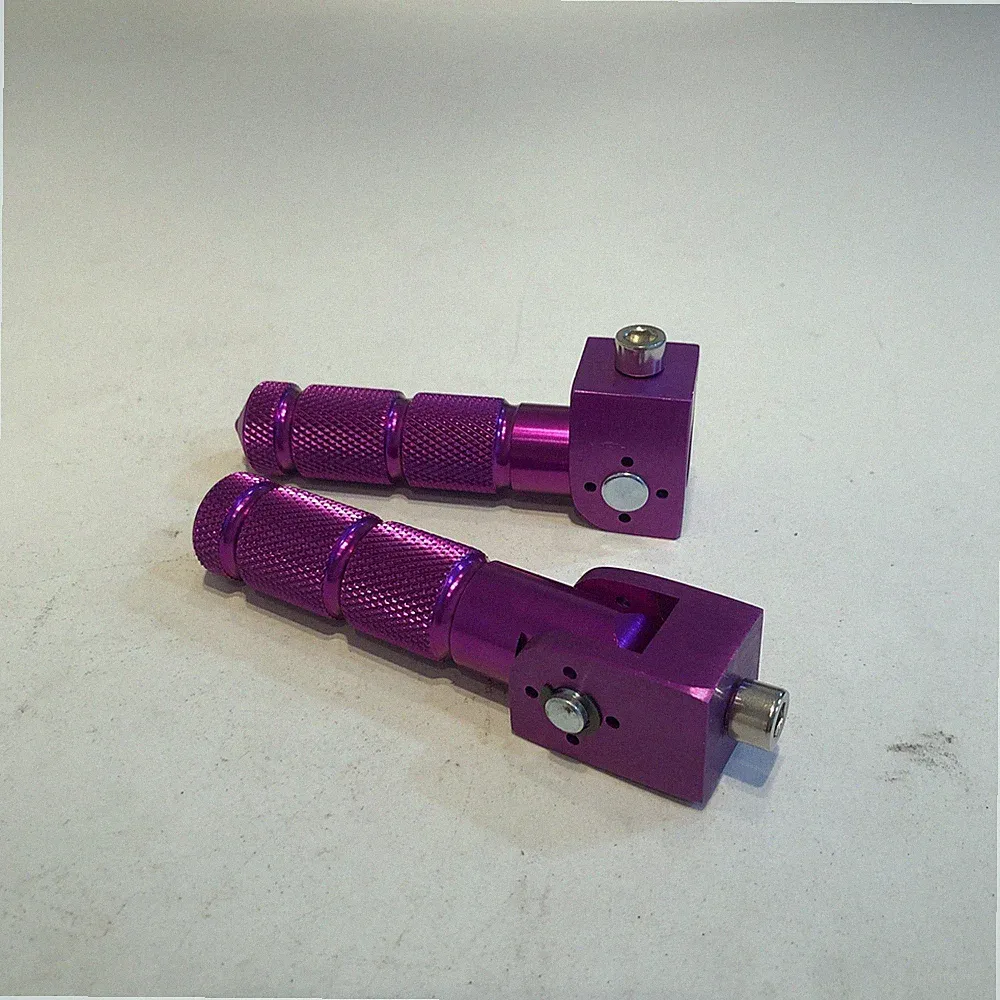 Minho Purple CNC Folding Motorcycle Bicycle Foot Pegs