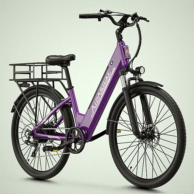 New Aipas 26" Electric Bike 1100W Peak 48V City 62Mi Ebike for Adults Fast