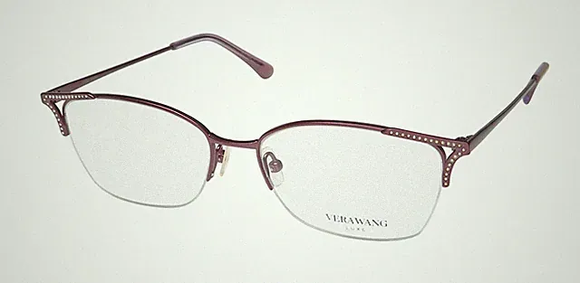 NEW VERA WANG LUXE MARIYA EYEGLASS FRAME CAT EYE 52-16-140 WOMENS METAL &