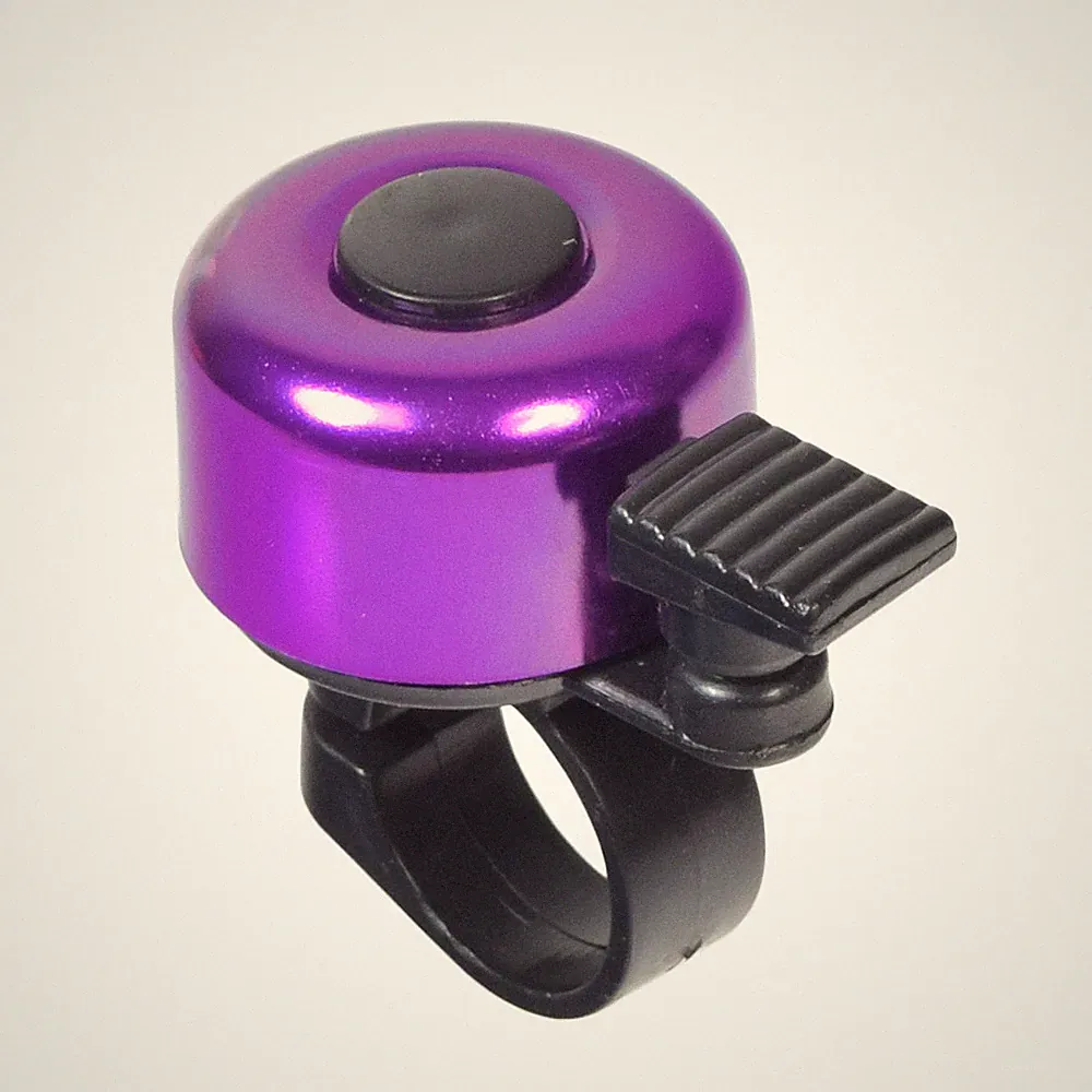 Purple Handlebar Mount Scooter and Bicycle Bell