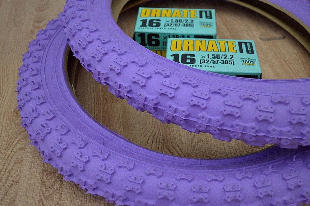 PURPLE Kids Bicycle Tires and Tubes 16x2.125 Fits 1.75 1.95 BMX 16" Girls