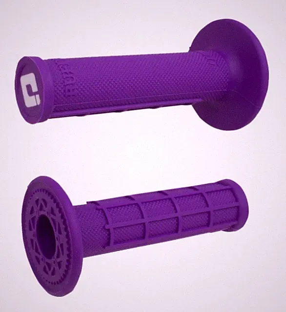 Purple ODI Ruffian Half Waffle Twist Throttle Dirt Bike MX Grips Medium Compound