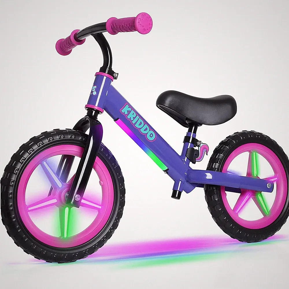 Purple Toddler Balance Bike for Ages 2-5, Adjustable Seat & Handlebar