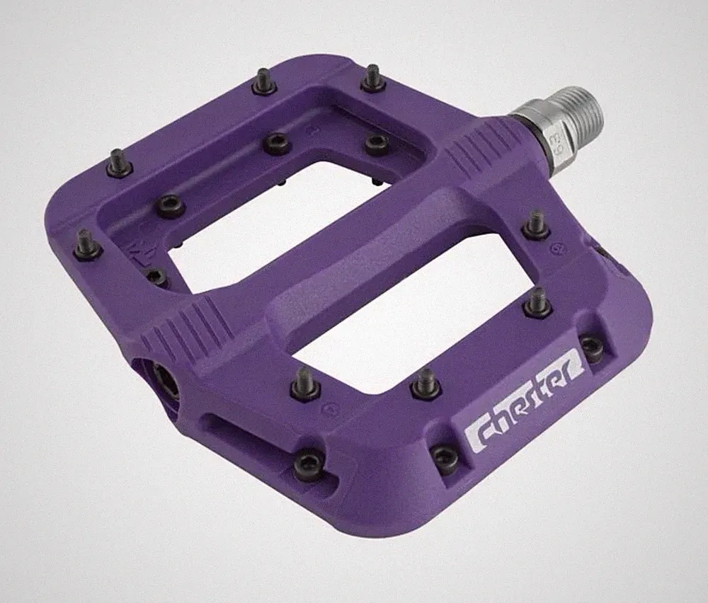 Race Face Chester Composite MTB Mountain Bike Pedals Purple 2 Pack