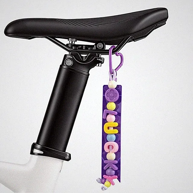 Reflective Bicycle Lanyard with PVC Body and Heart Charm - 23cm by 5cm Size