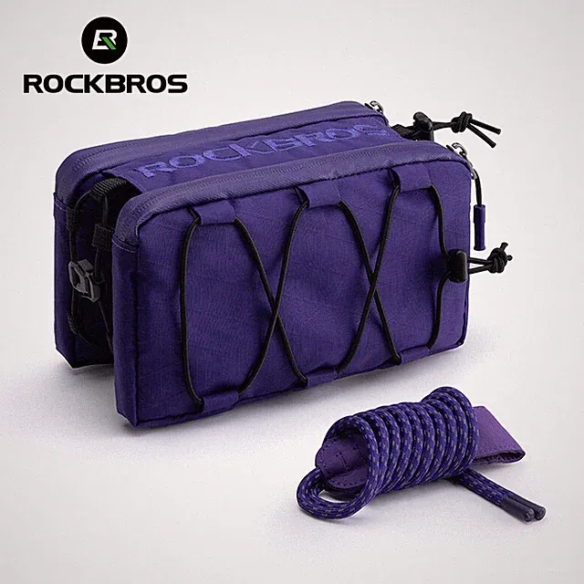 ROCKBROS Bike Frame Bag Top Tube Bag Multi-Colored 1L Portable Storage Bag