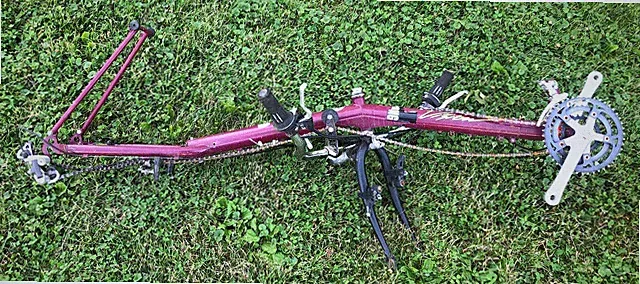 Vintage ATP Vision R40 Recumbent Bike Frame & Fork Assembly Project Seattle