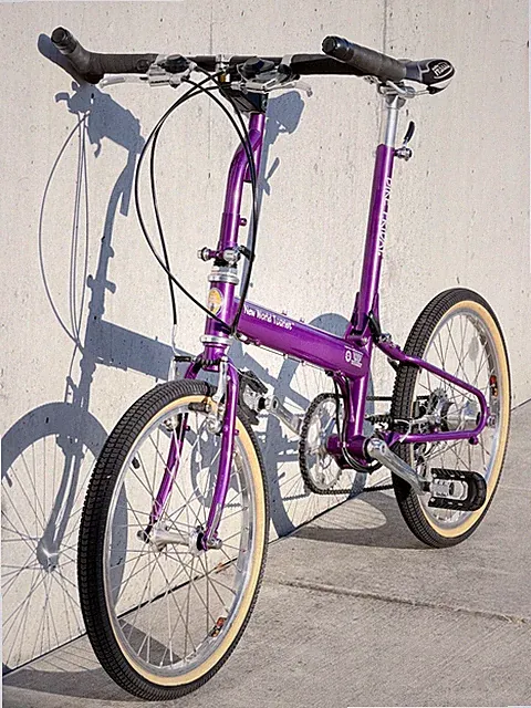 XS Bike Friday New World Tourist Folding Bike with Samsonite Suitcase