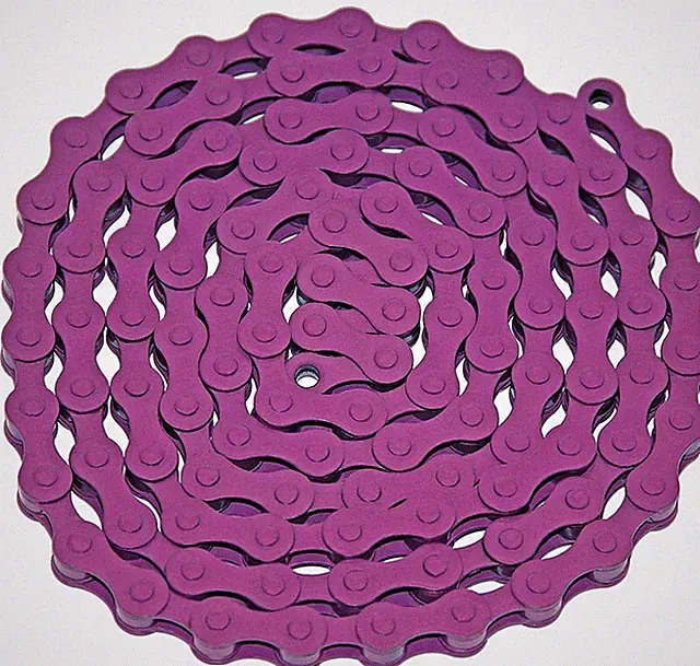 YBN ALTA BMX 1/SPEED BICYCLE STEEL CHAIN 1/2 X 1/8 X 112 PURPLE.