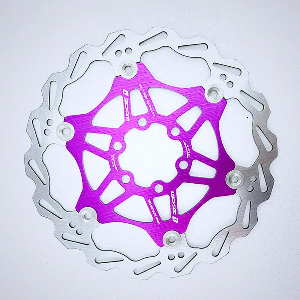 Zoom Mountain Cyclocross eBike Bicycle Disc Floating Brake Rotor 160MM 6" Purple